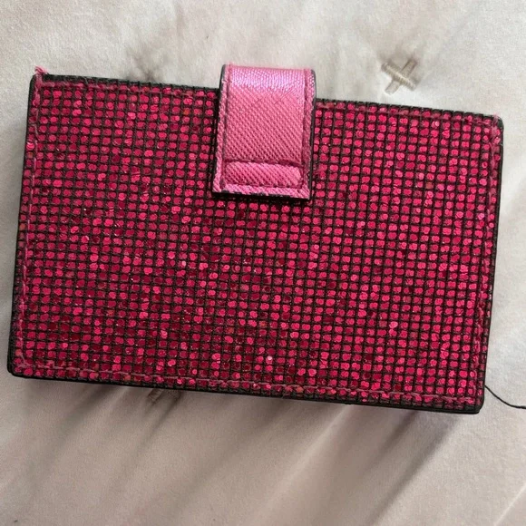 Victoria's Secret Glittery Pink Card Holder - Picture 3 of 6
